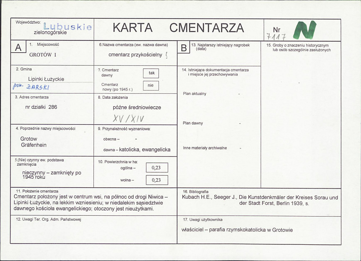 Karta cmentarza, skan nr 1