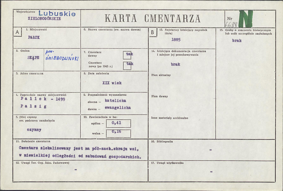 Karta cmentarza, skan nr 1