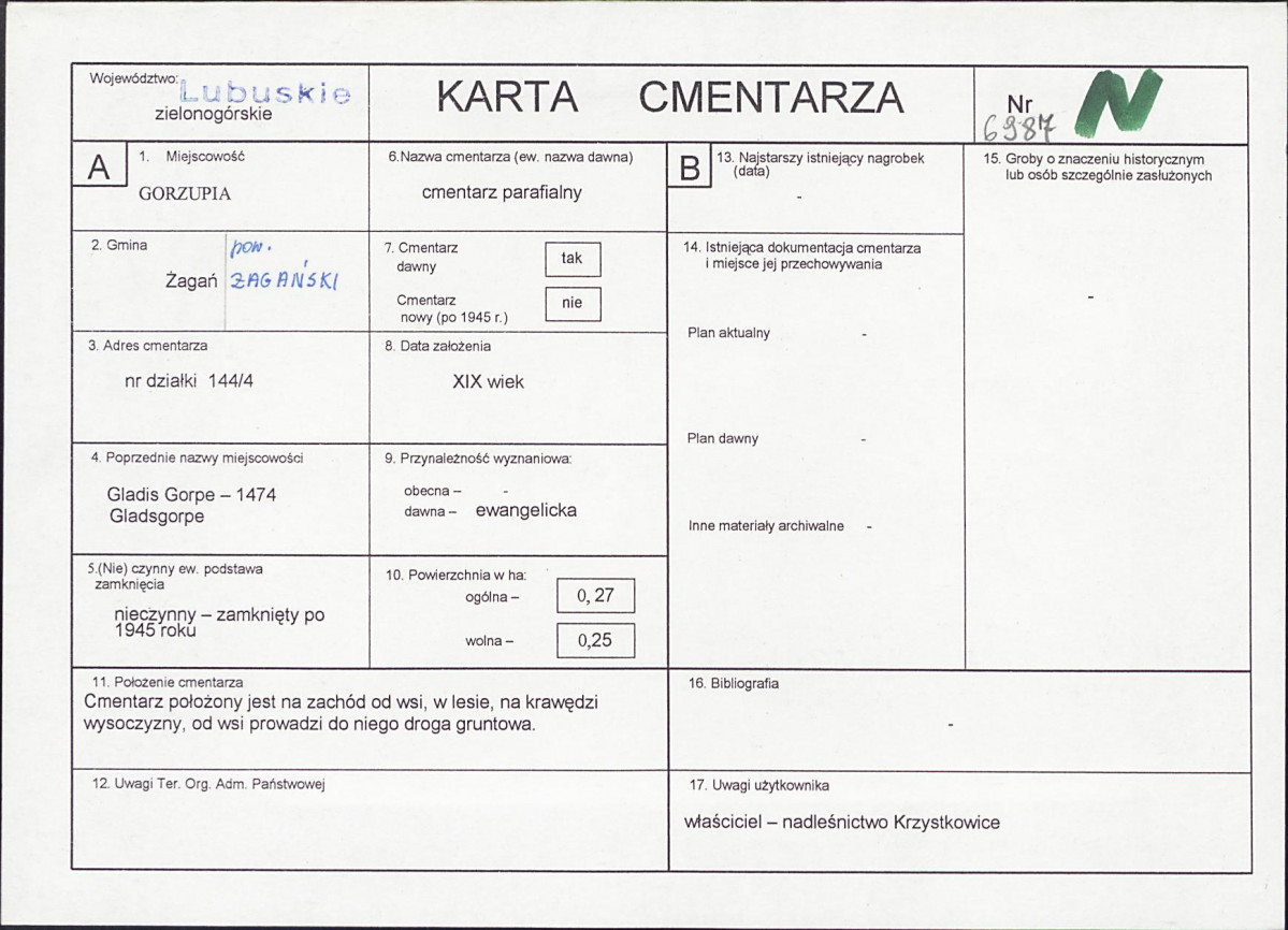Karta cmentarza, skan nr 1