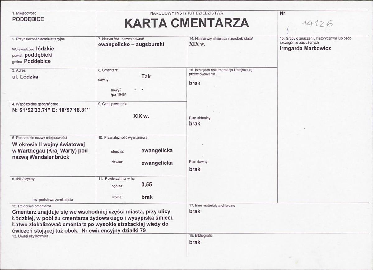 Karta cmentarza, skan nr 1
