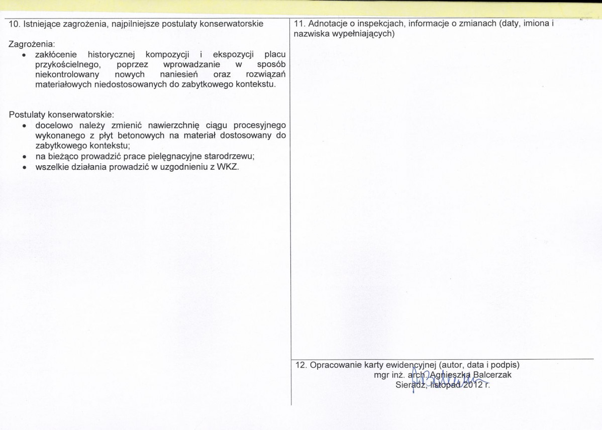 Karta cmentarza, skan nr 2
