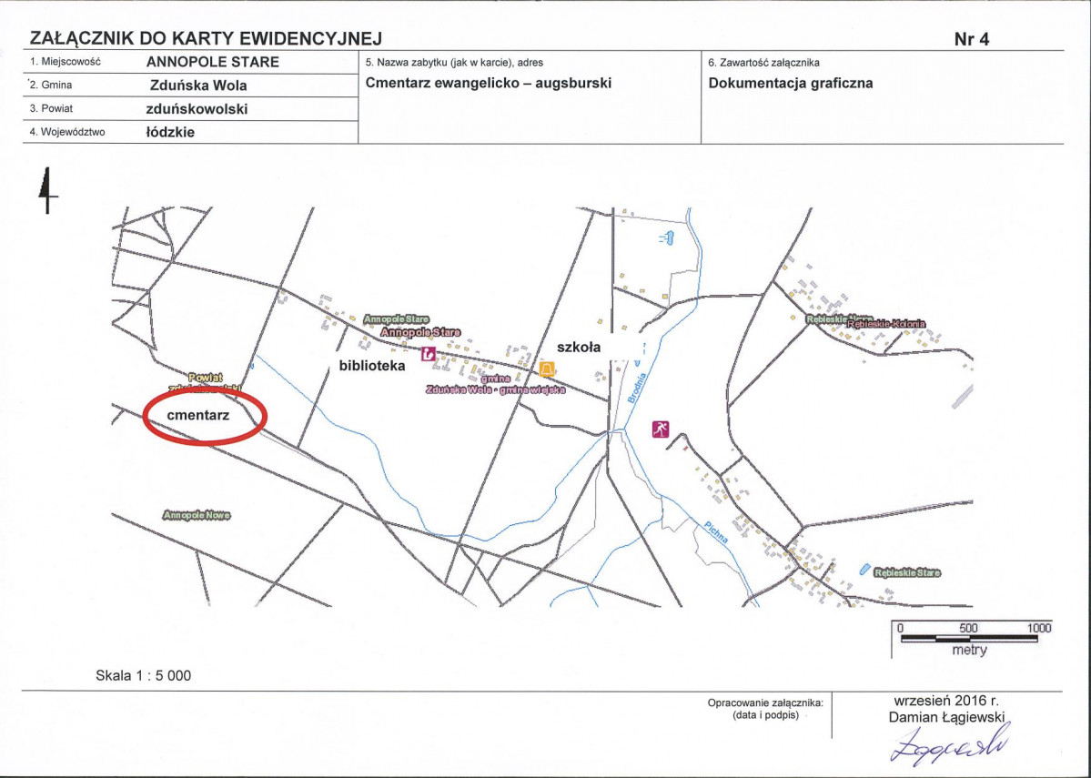Karta cmentarza, skan nr 8