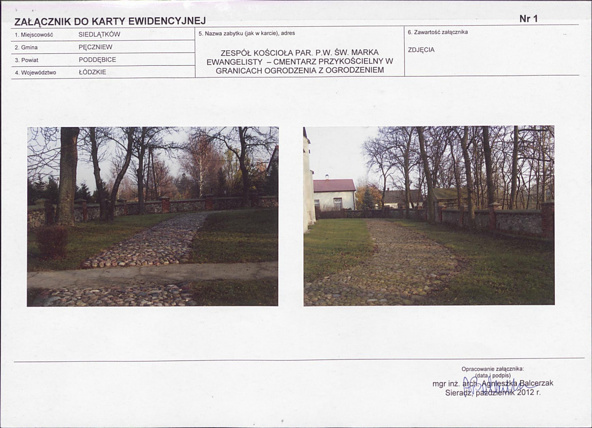 Karta obiektu niewpisanego do rejestru, skan nr 3