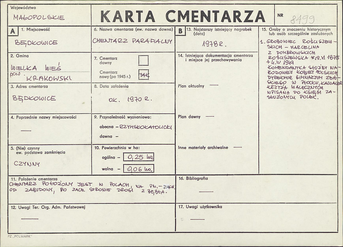 Karta cmentarza, skan nr 1
