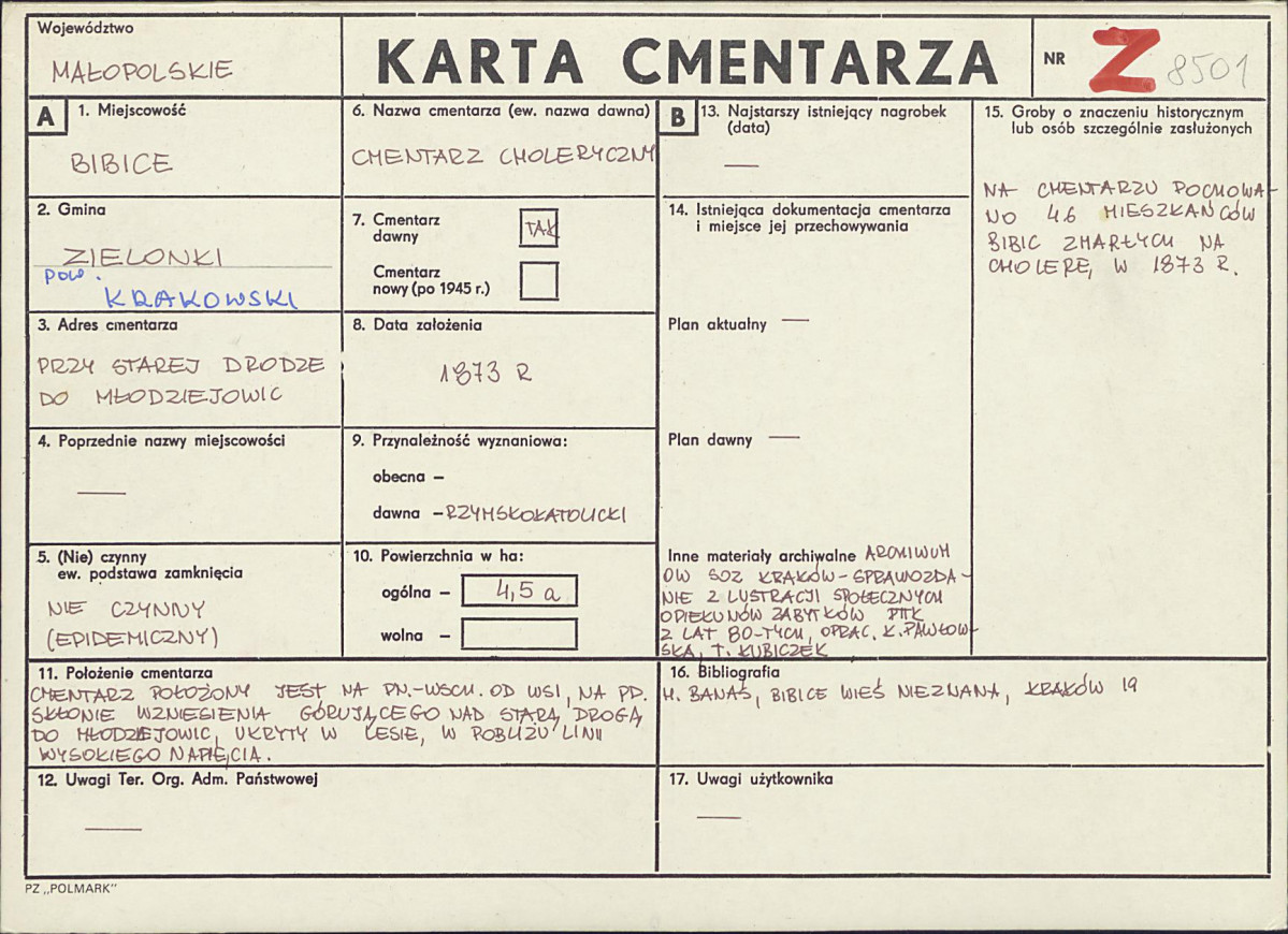 Karta cmentarza, skan nr 1