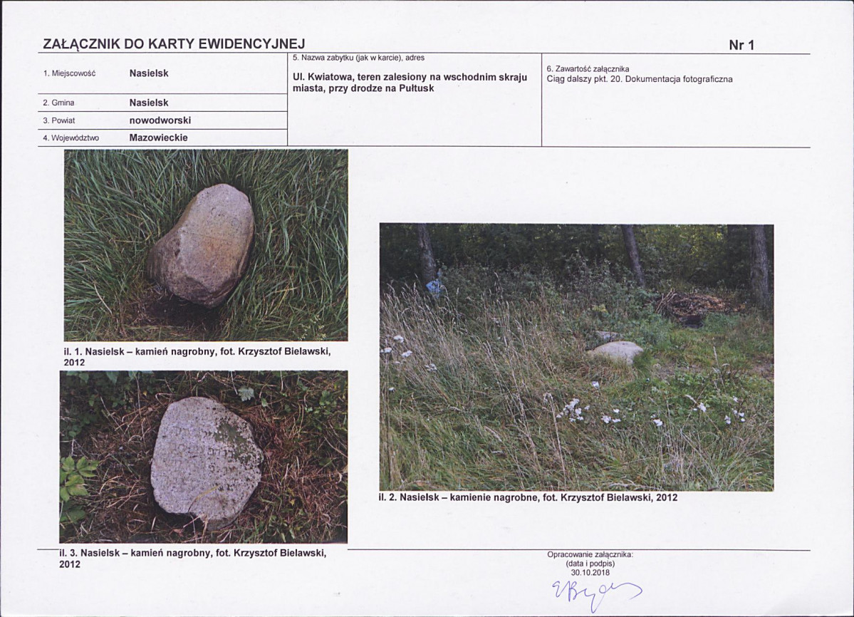 Karta cmentarza, skan nr 5