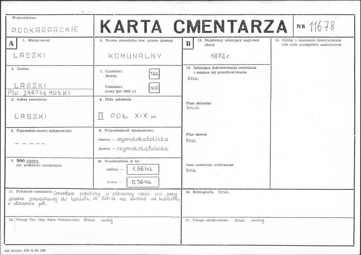 Karta cmentarza, skan nr 1