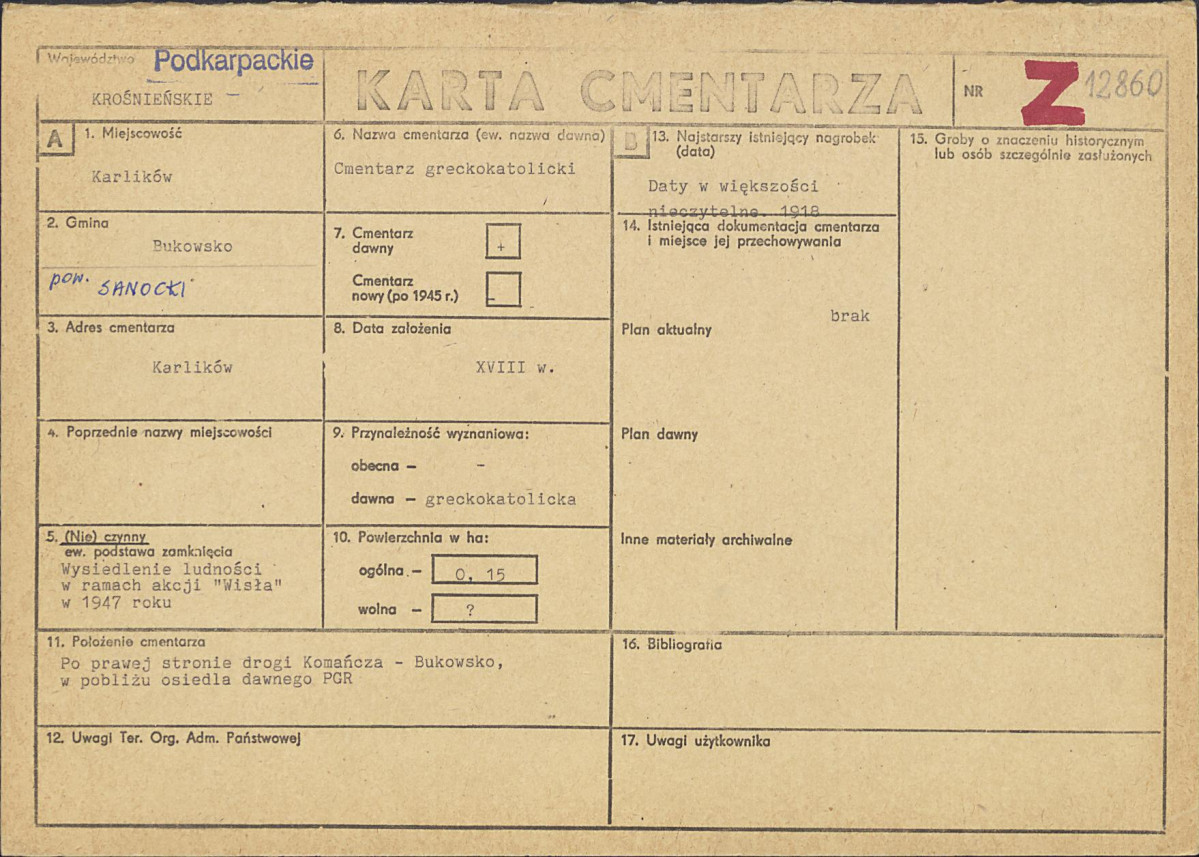 Karta cmentarza, skan nr 1