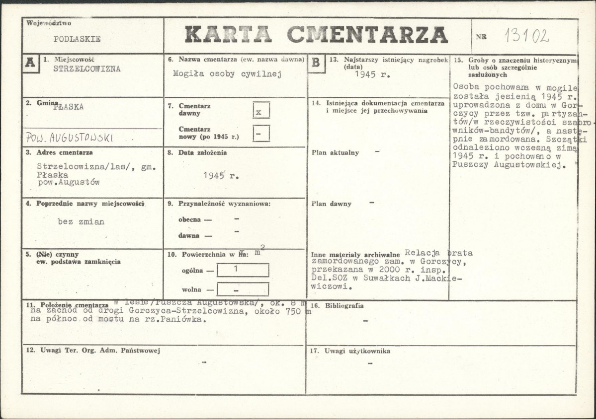 Karta cmentarza, skan nr 1