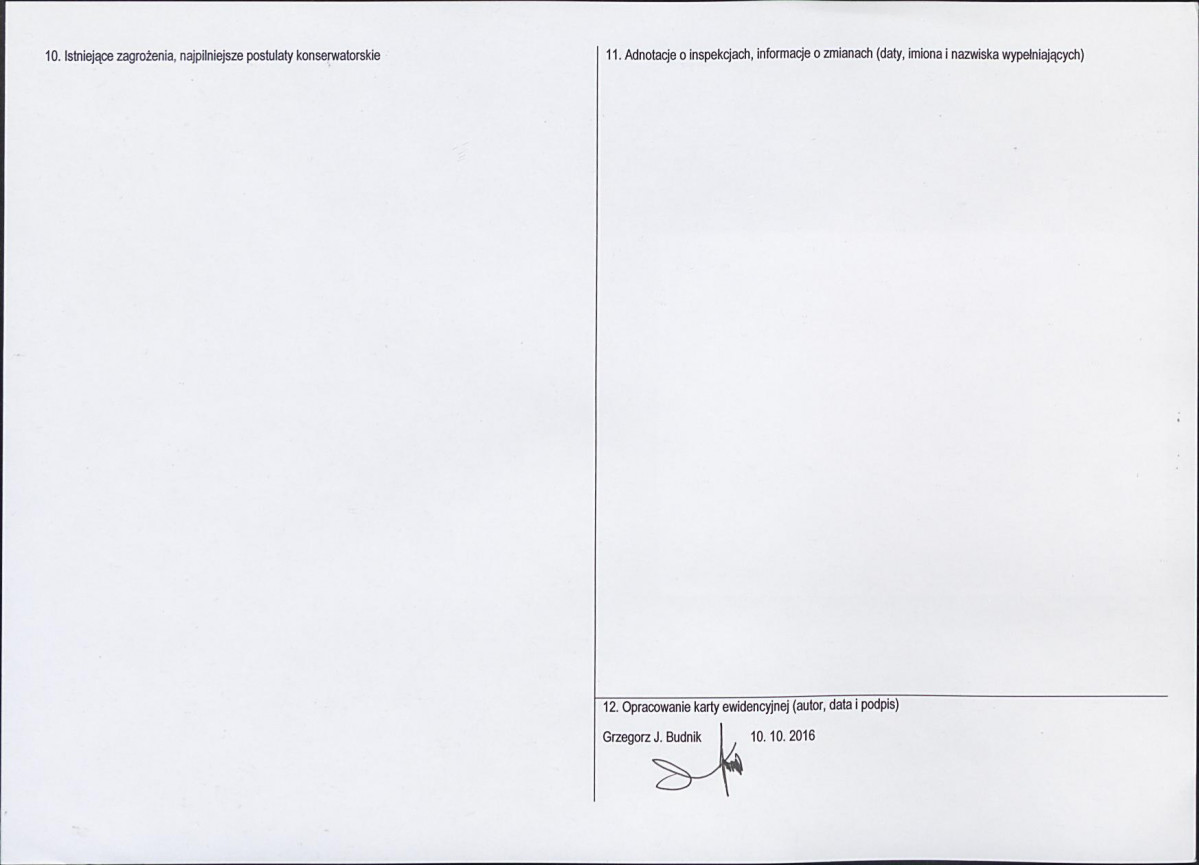 Karta obiektu niewpisanego do rejestru, skan nr 2