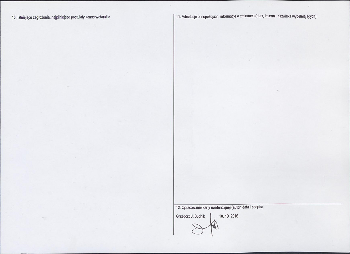 Karta obiektu niewpisanego do rejestru, skan nr 2