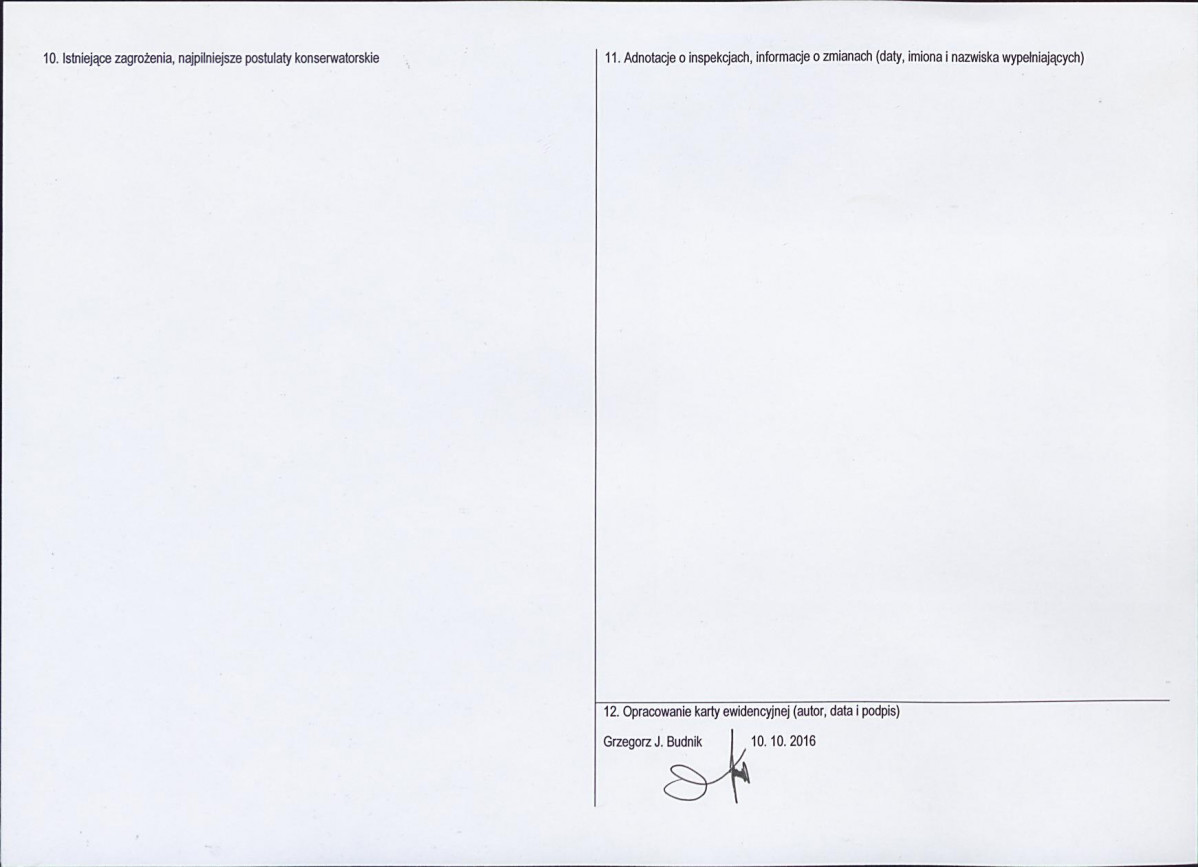 Karta obiektu niewpisanego do rejestru, skan nr 2
