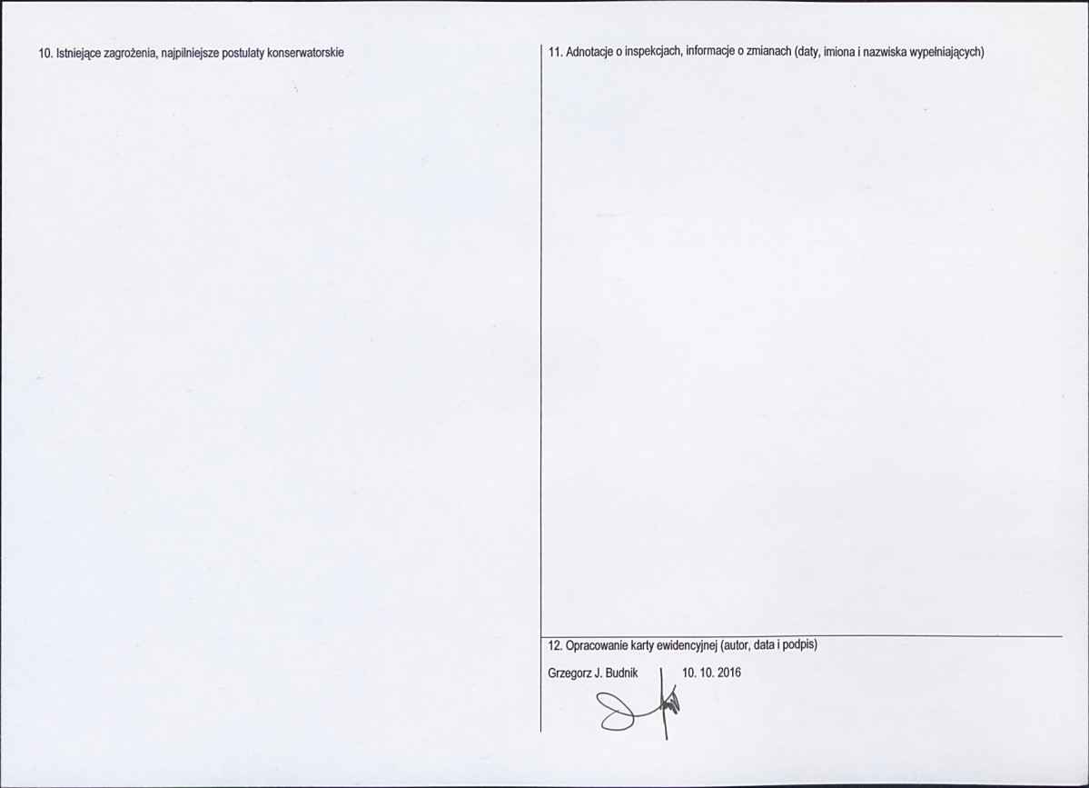 Karta obiektu niewpisanego do rejestru, skan nr 2