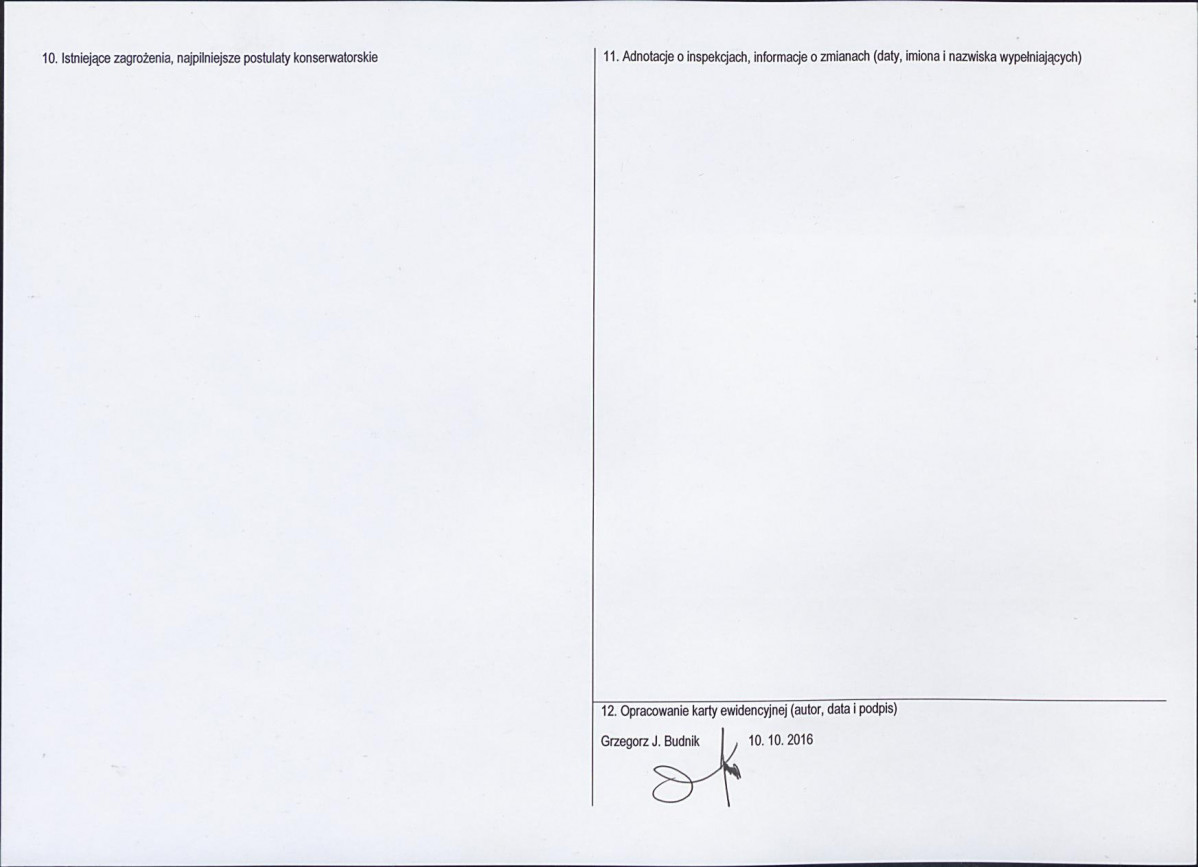 Karta obiektu niewpisanego do rejestru, skan nr 2