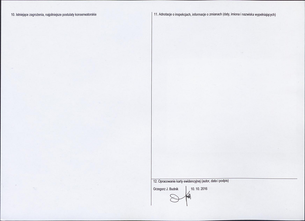 Karta obiektu niewpisanego do rejestru, skan nr 2