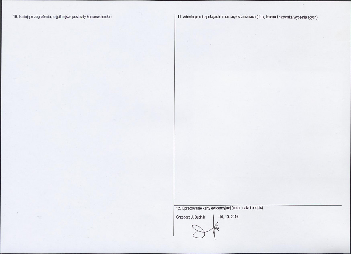 Karta obiektu niewpisanego do rejestru, skan nr 2