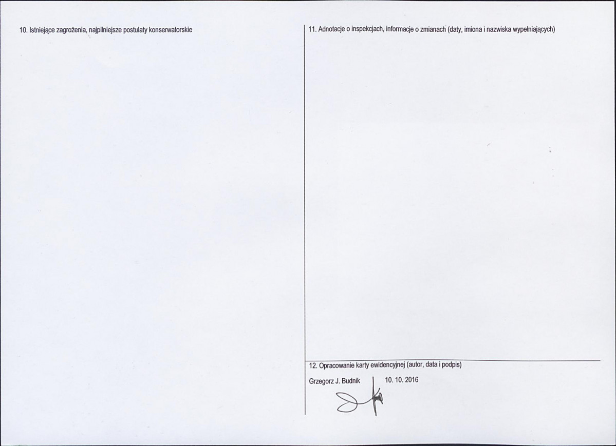 Karta obiektu niewpisanego do rejestru, skan nr 2