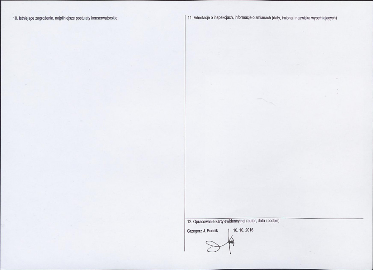 Karta obiektu niewpisanego do rejestru, skan nr 2