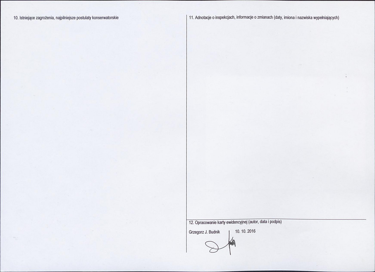 Karta obiektu niewpisanego do rejestru, skan nr 2