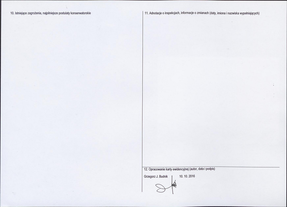Karta obiektu niewpisanego do rejestru, skan nr 2