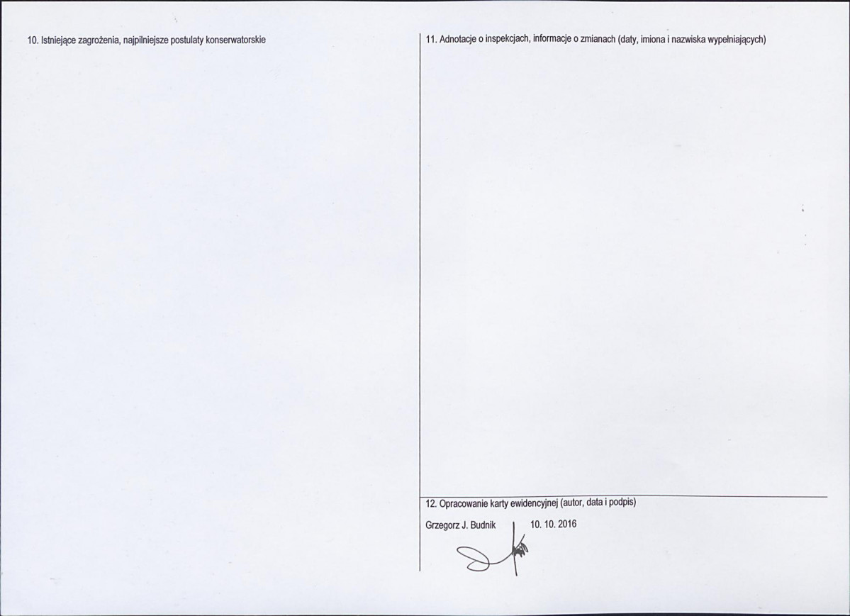 Karta obiektu niewpisanego do rejestru, skan nr 2