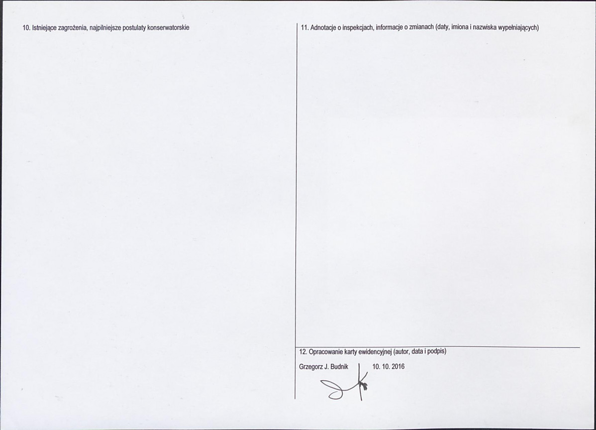 Karta obiektu niewpisanego do rejestru, skan nr 2
