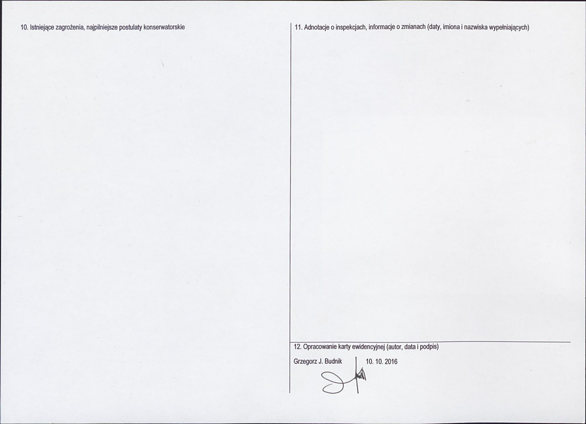 Karta obiektu niewpisanego do rejestru, skan nr 2