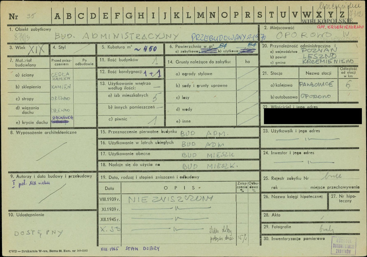 KZ - Karta zielona, skan nr 1