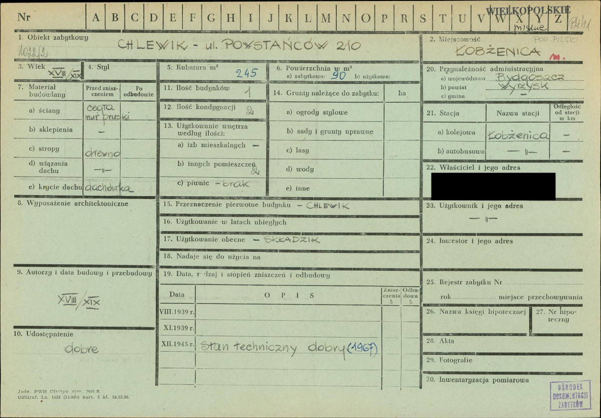 KZ - Karta zielona, skan nr 1