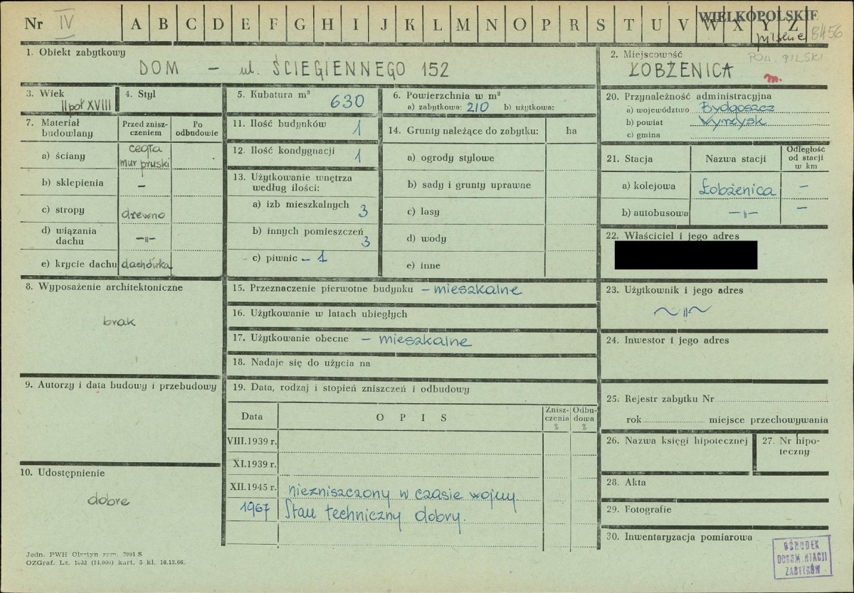 KZ - Karta zielona, skan nr 1