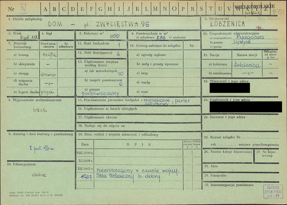 KZ - Karta zielona, skan nr 1