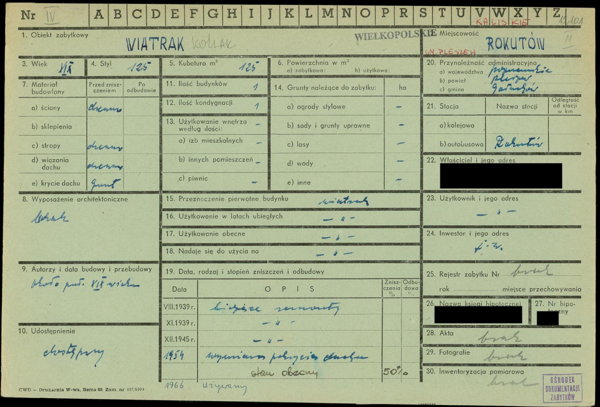 KZ - Karta zielona, skan nr 1