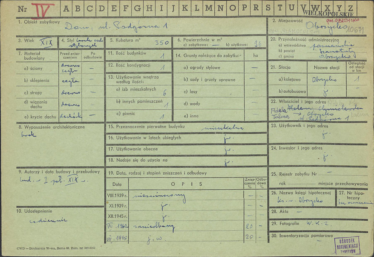 Karta zielona, skan nr 1