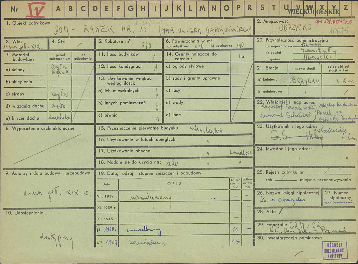 KZ - Karta zielona, skan nr 1