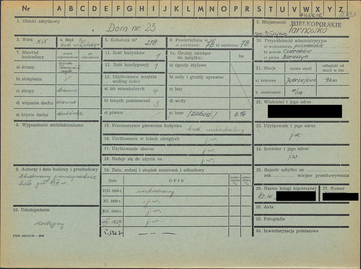 KZ - Karta zielona, skan nr 1