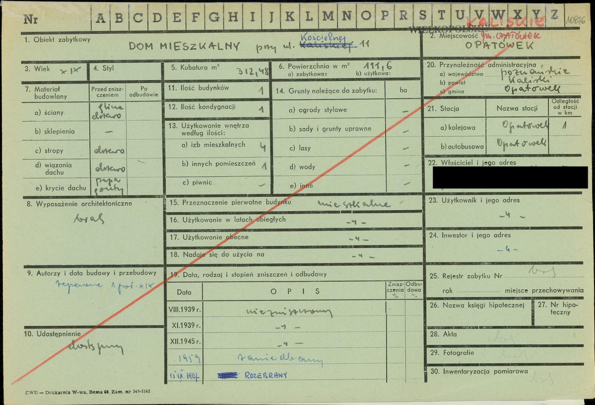 KZ - Karta zielona, skan nr 1