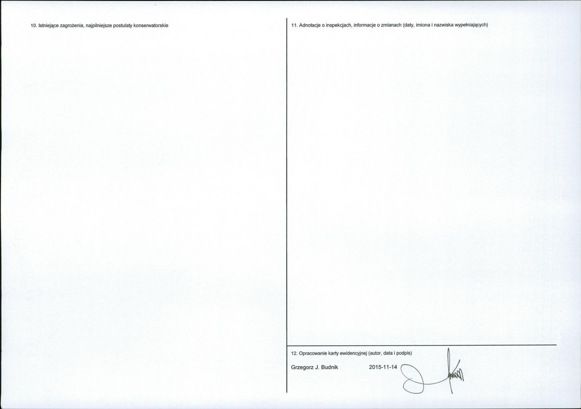 Karta obiektu niewpisanego do rejestru, skan nr 2