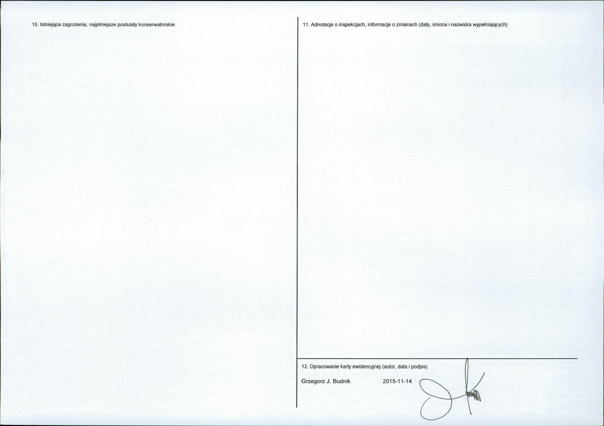 KEZN - Karta obiektu niewpisanego do rejestru, skan nr 2