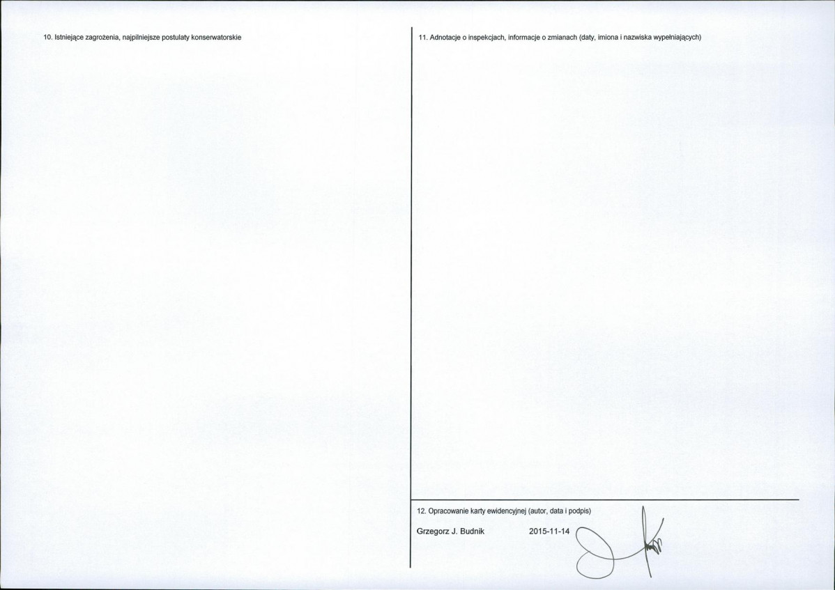 Karta obiektu niewpisanego do rejestru, skan nr 2