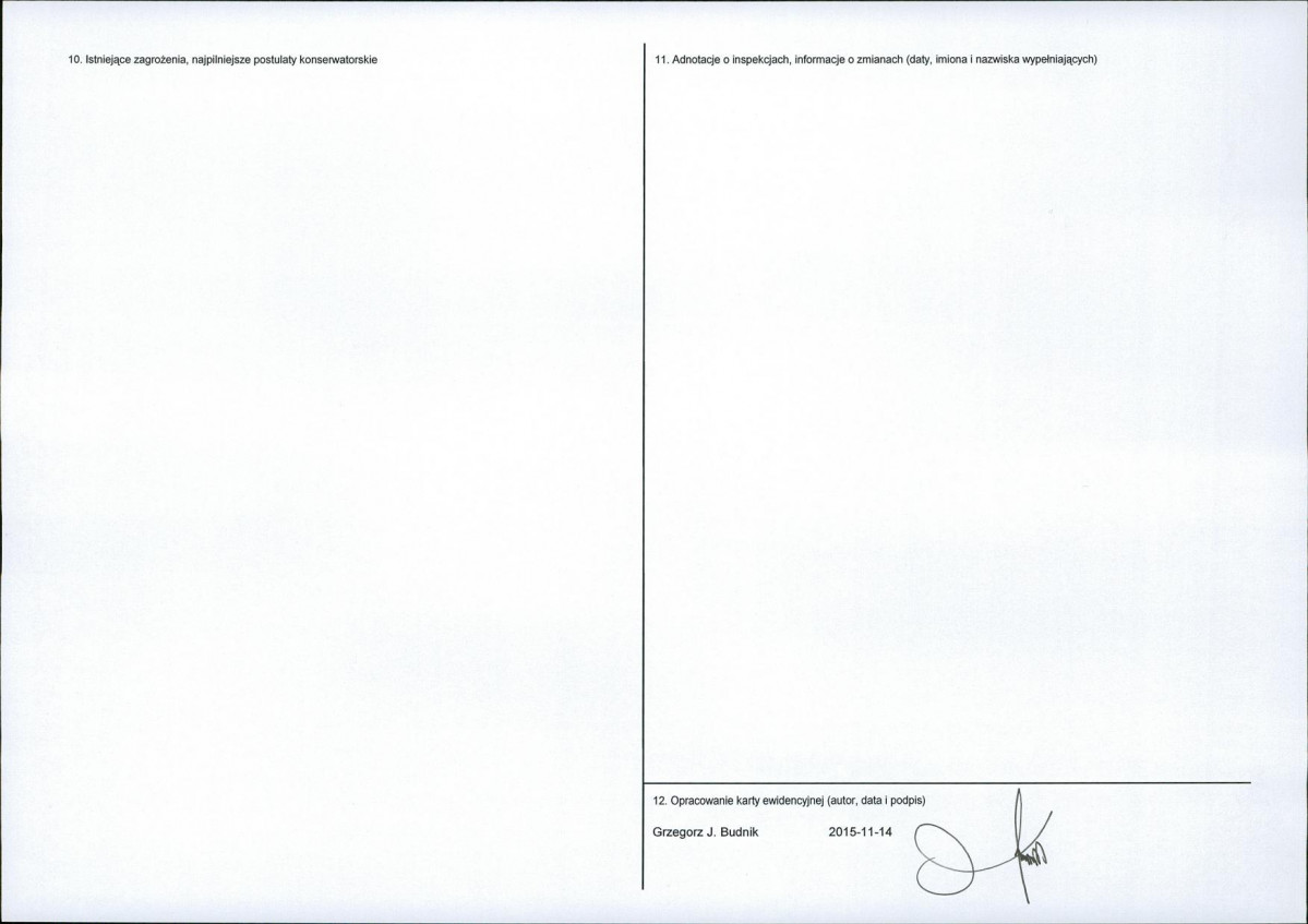 Karta obiektu niewpisanego do rejestru, skan nr 2