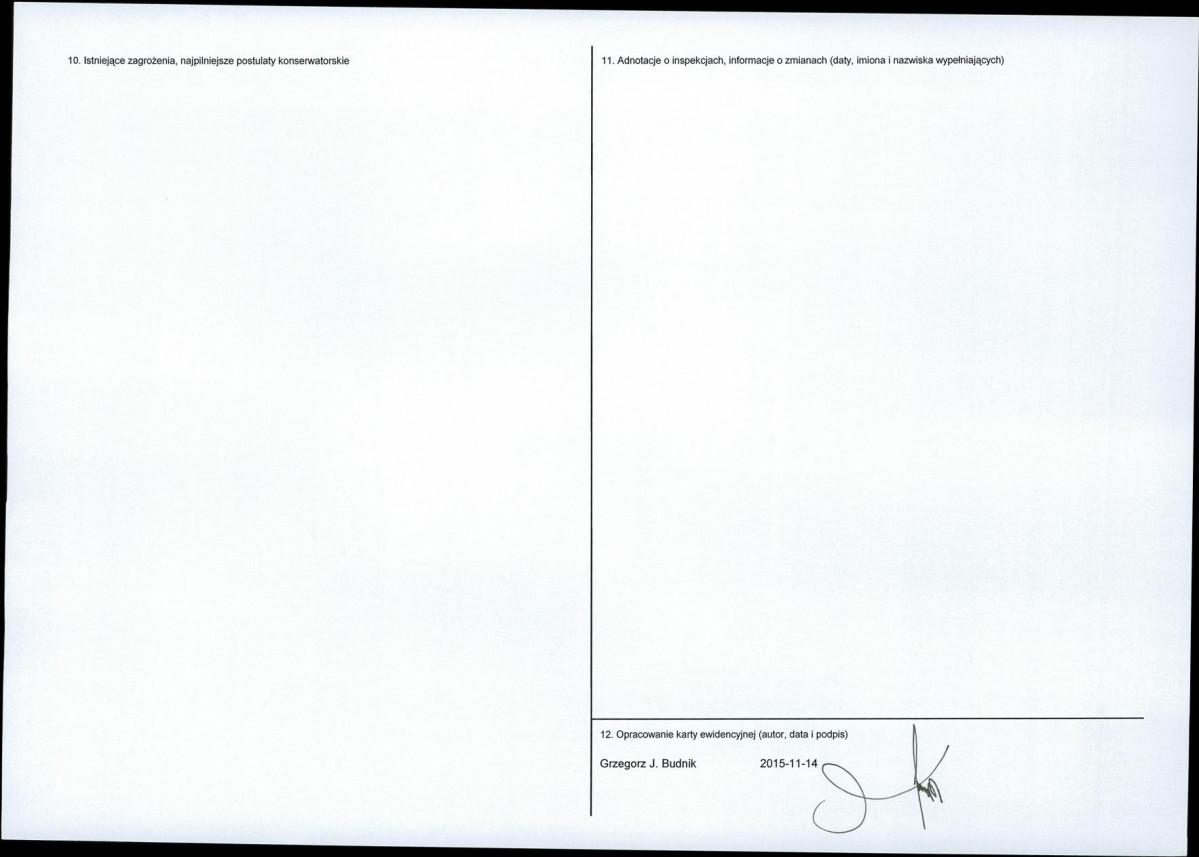 Karta obiektu niewpisanego do rejestru, skan nr 2
