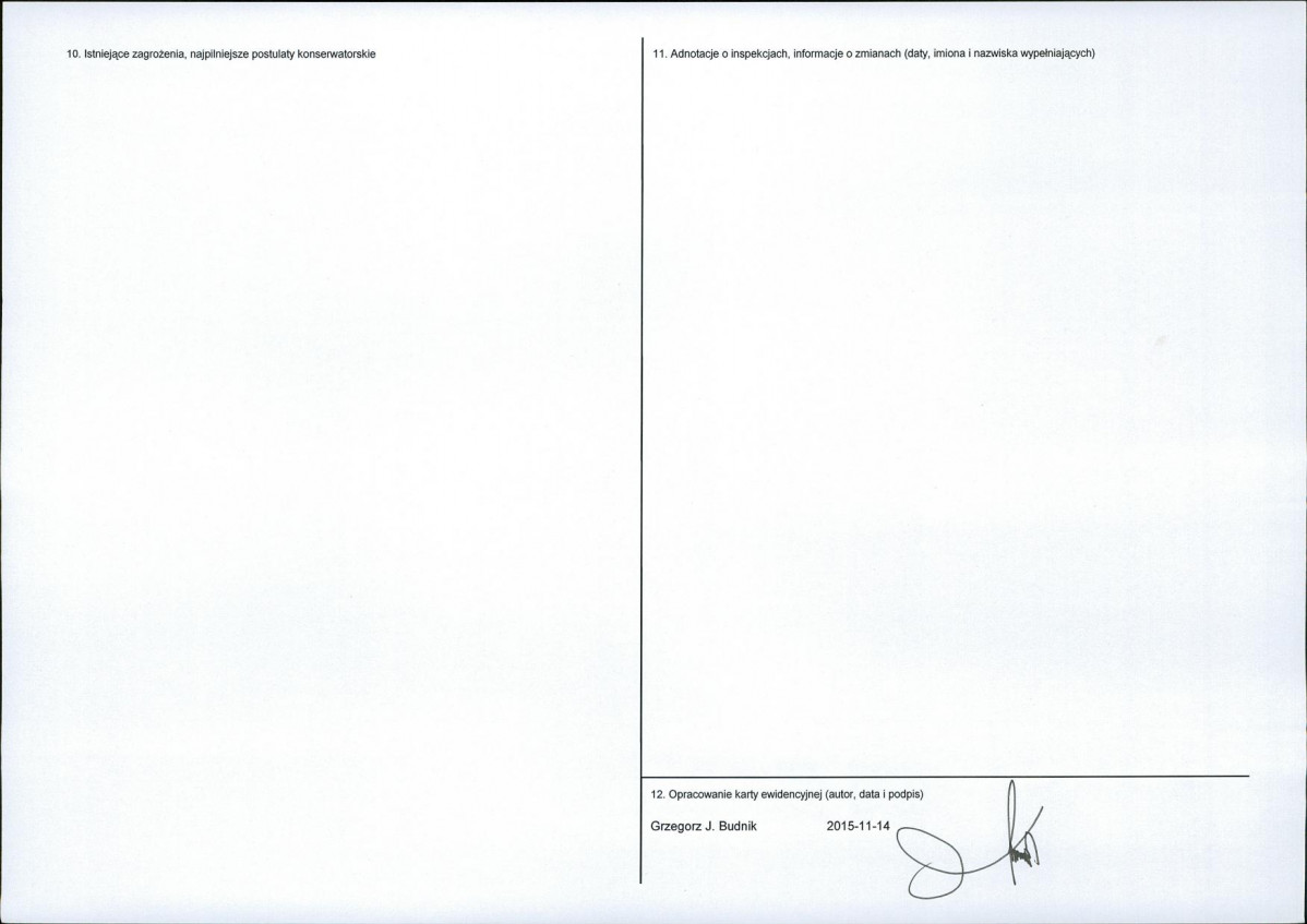 Karta obiektu niewpisanego do rejestru, skan nr 2