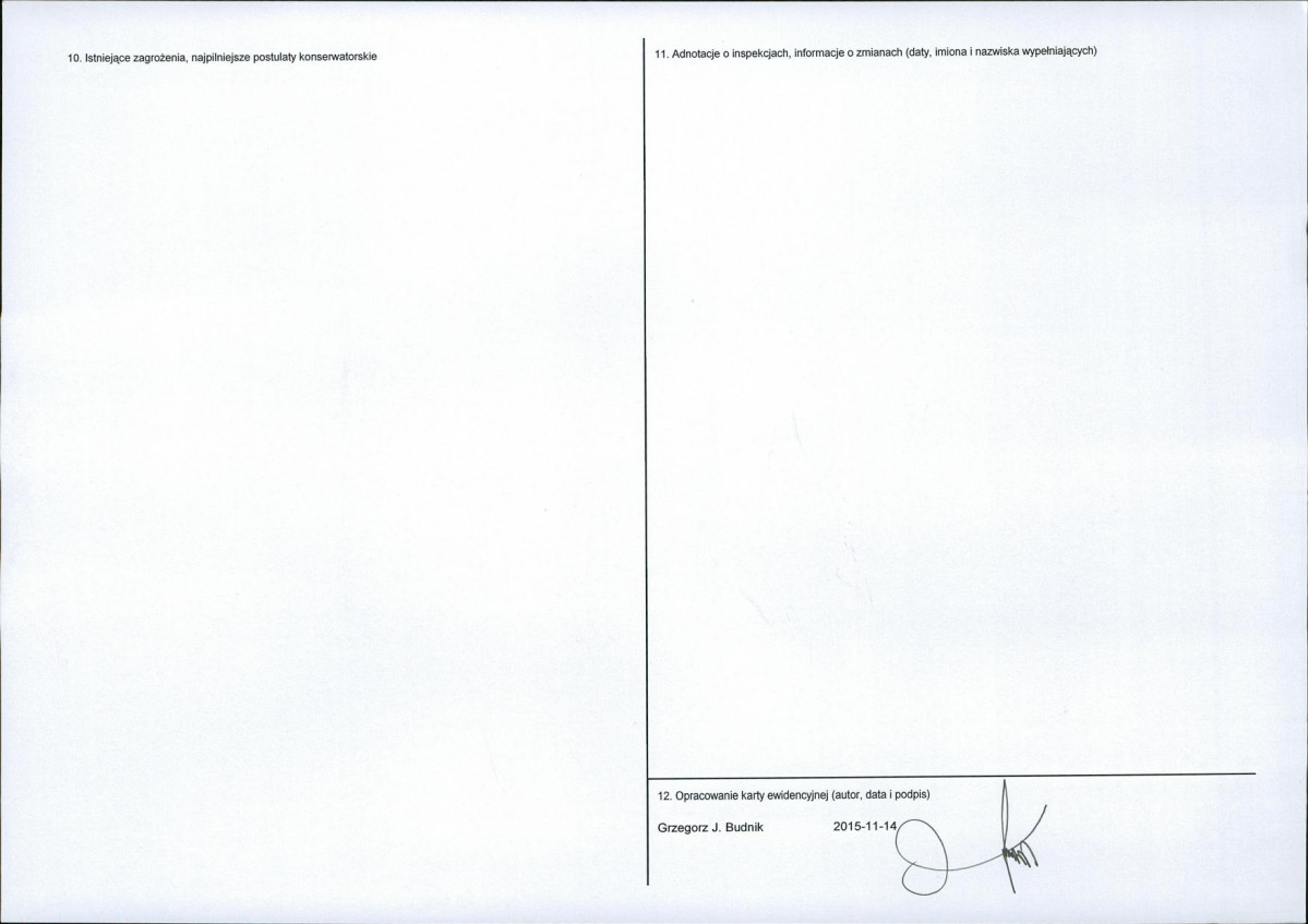 Karta obiektu niewpisanego do rejestru, skan nr 2