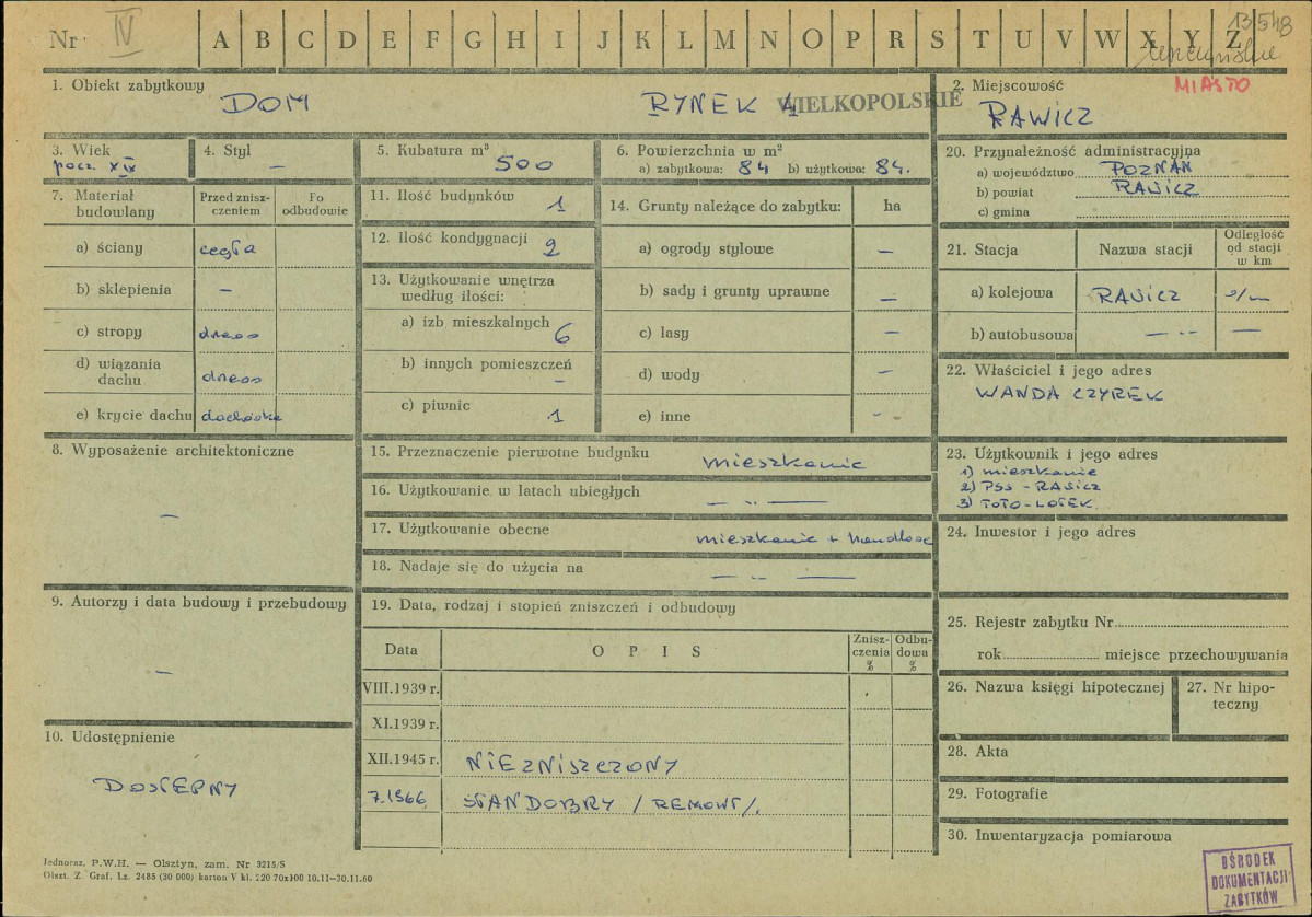 Karta zielona, skan nr 1