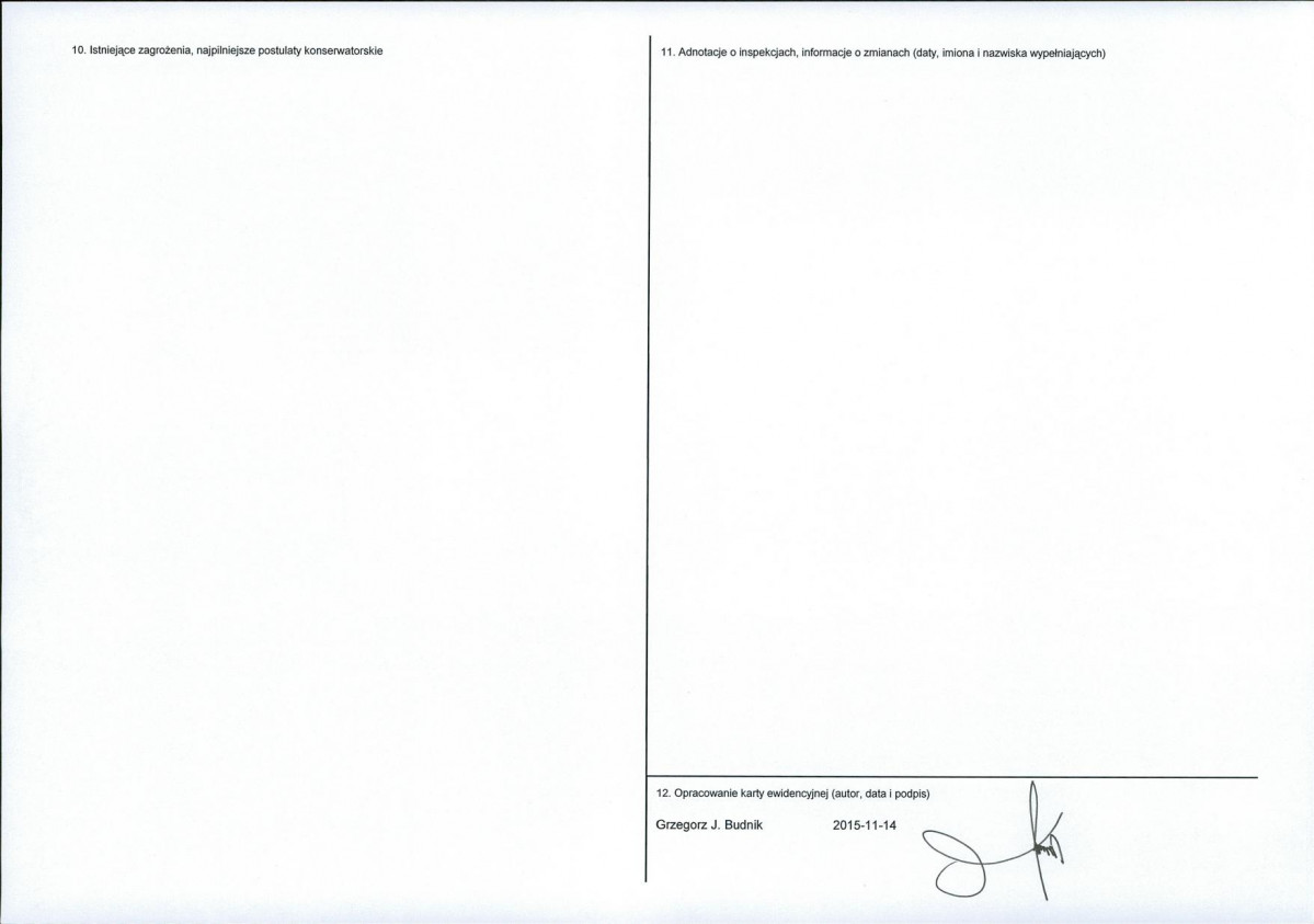 Karta obiektu niewpisanego do rejestru, skan nr 2