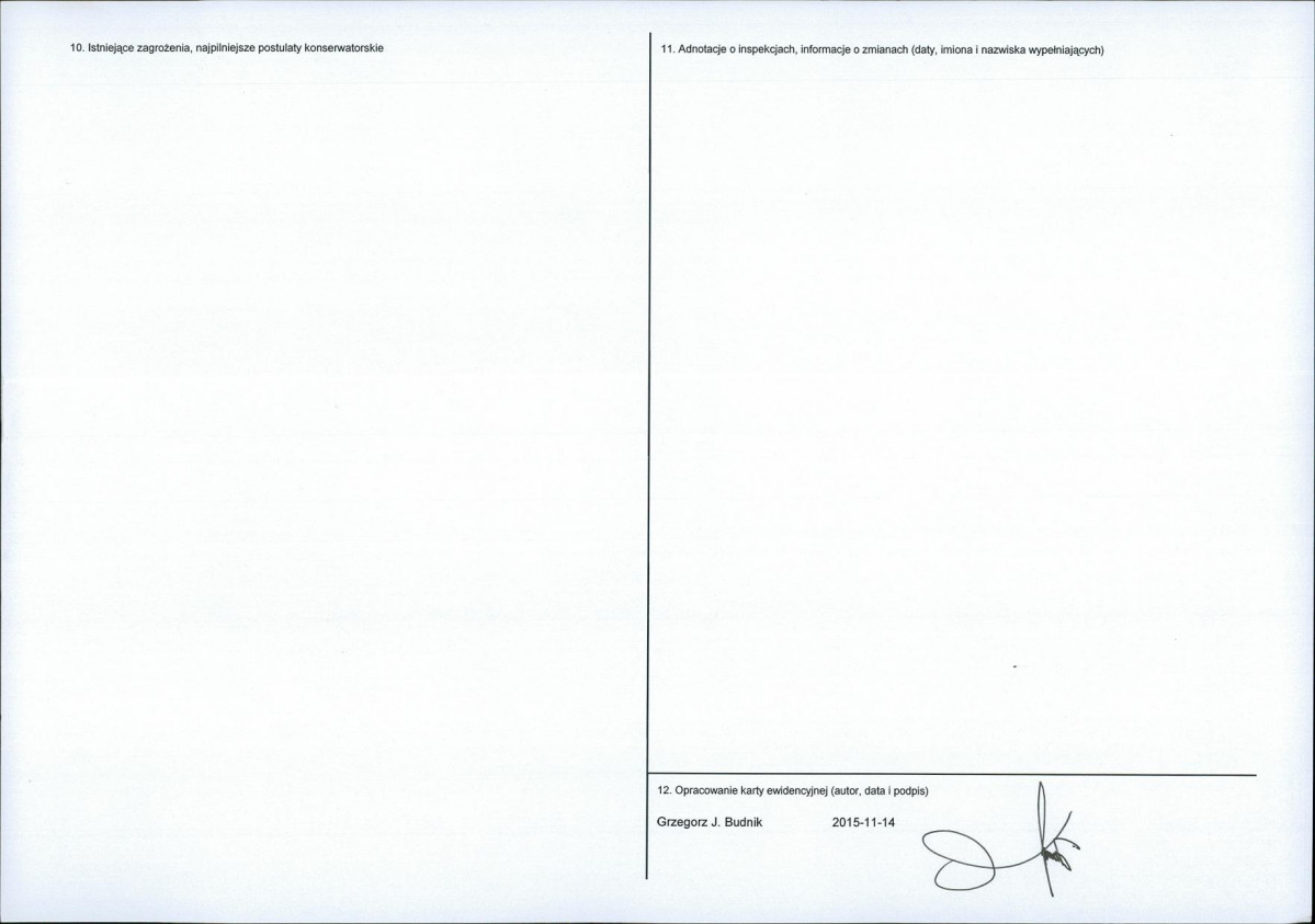 Karta obiektu niewpisanego do rejestru, skan nr 2