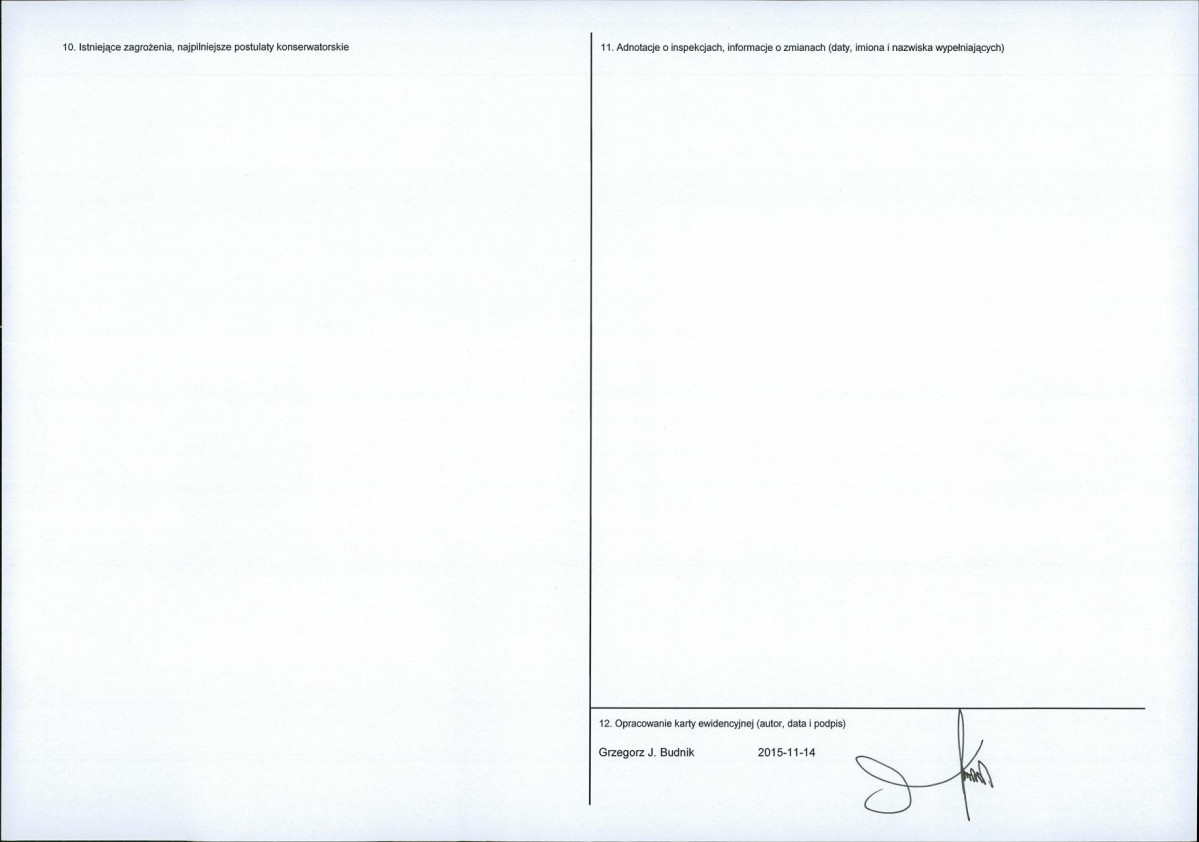 Karta obiektu niewpisanego do rejestru, skan nr 2