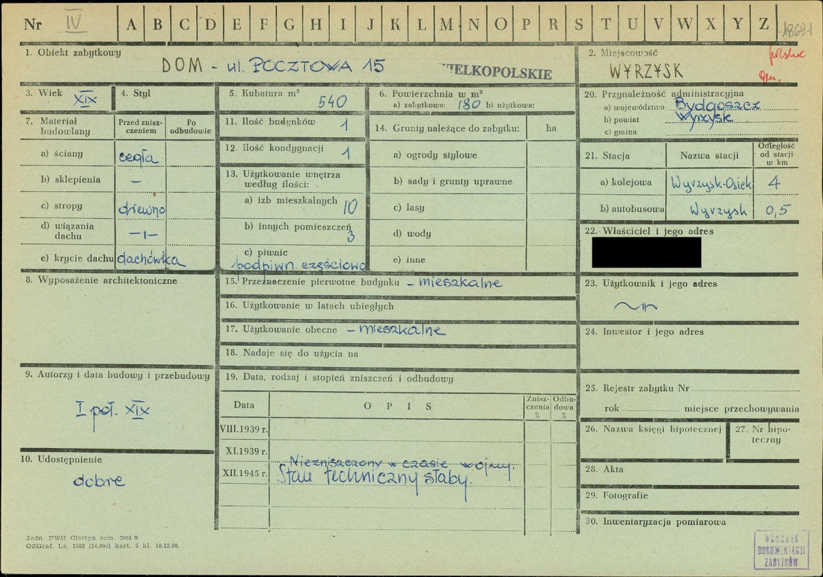 KZ - Karta zielona, skan nr 1