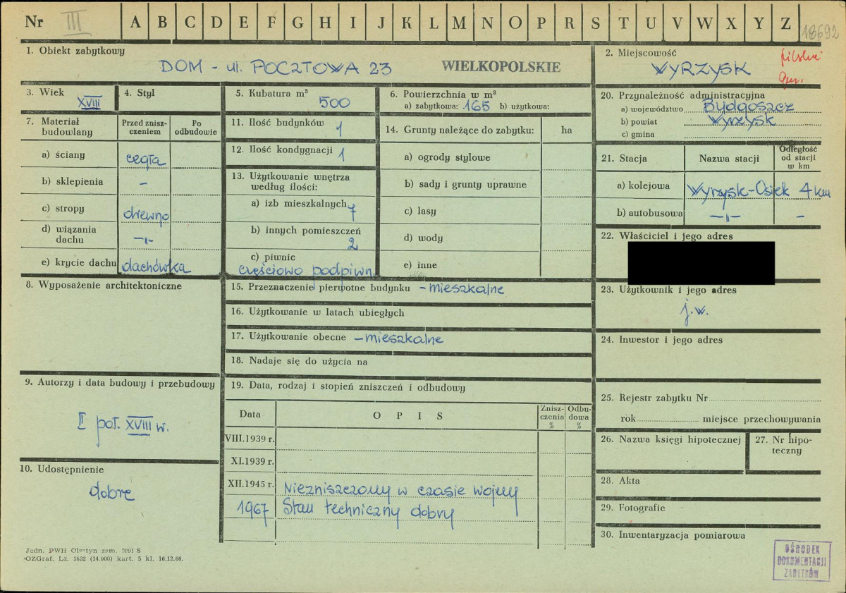 KZ - Karta zielona, skan nr 1