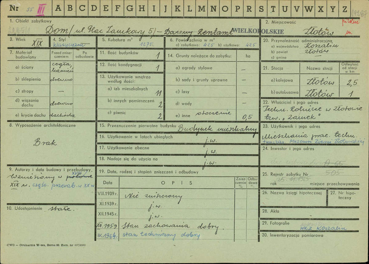 KZ - Karta zielona, skan nr 1